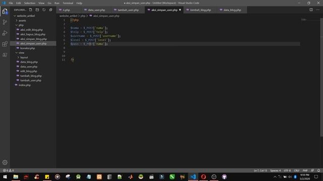 Tutorial PHP & Mysqli Bahasa Indonesia #3 Membuat Login & CRUD user part 1 смотреть онлайн