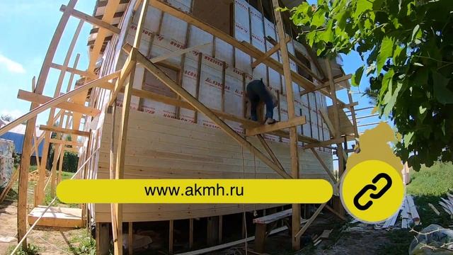 Дом в деревне | Обшивка стен | Утепление каркасного дома смотреть онлайн