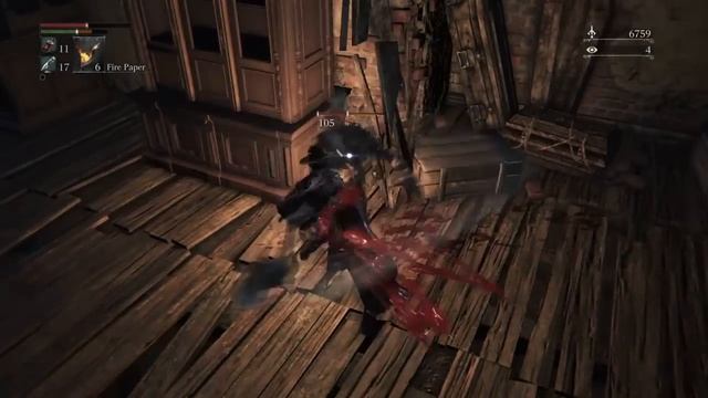 Bloodborne - Old Yharnam Secret Room (Rifle Spear/Charred Hunter Loot) смотреть онлайн