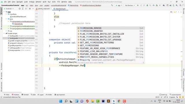How to get current location in android studio using kotlin | Current location latitude and longitud смотреть онлайн