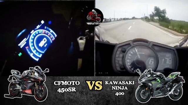 2022 CFMOTO 450SR Vs Kawasaki Ninja 400 | Stock Top Speed | Acceleration?