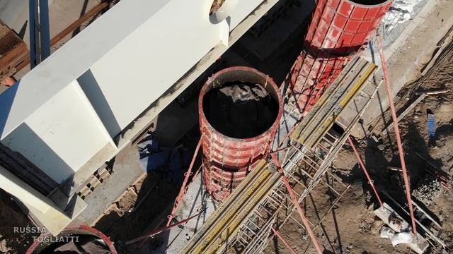 Строительство эстакады на 974 километре трассы М-5 «Урал» г.Тольятти / Samara region смотреть онлайн