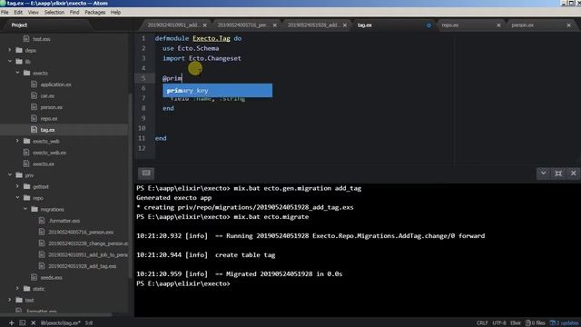 Framework Phoenix - 15/2 Ecto свой первичный ключ смотреть онлайн