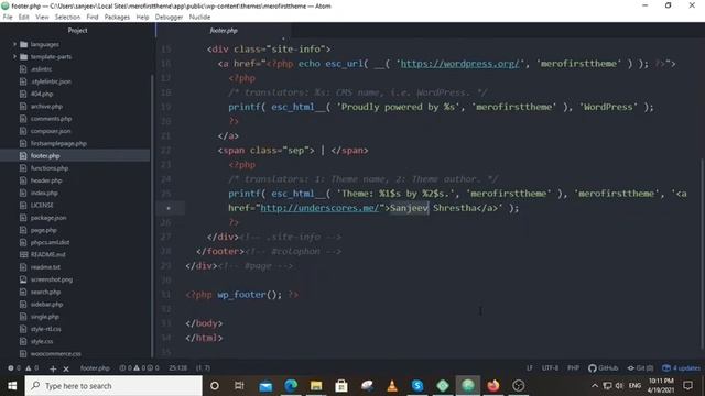 05. What is Footer.php file | WordPress Theme Development with underscores (_s) | Nepali Audio смотреть онлайн
