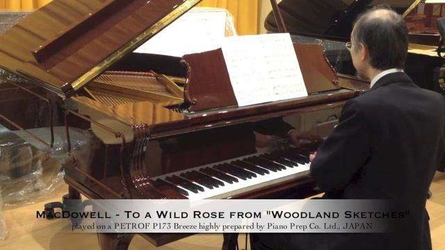 MacDowell - "To a Wild Rose" from "Woodland Sketches, op.51" played on a PETROF P173 Breeze смотреть онлайн
