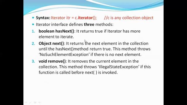 Iterator in Java смотреть онлайн