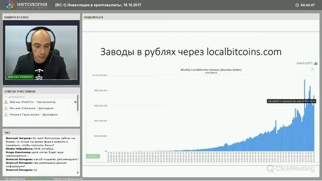 Вебинар Нетология: Лекция 2. Инвестиции в криптовалюты смотреть онлайн