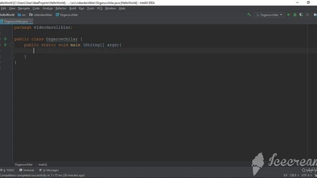 Java "Hello World" смотреть онлайн
