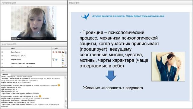 Как эффективно работать со слушателями на вебинаре. Мария Верал. смотреть онлайн