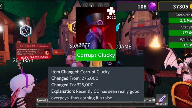 STK VALUE LIST UPDATE | Survive the killer смотреть онлайн