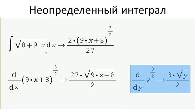 1104.Примеры вычисления неопределенных интегралов смотреть онлайн