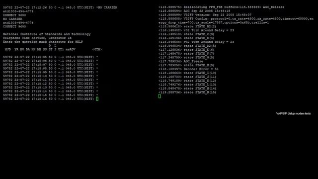 d-modem testing (4800 / 9600 bps) over VoIP смотреть онлайн
