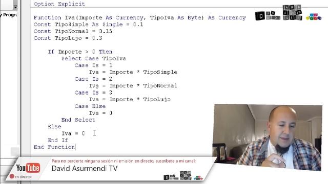 Curso Macros Programación VBA Excel 2016: Creación de Funciones definidas por el usuario. #0011. смотреть онлайн