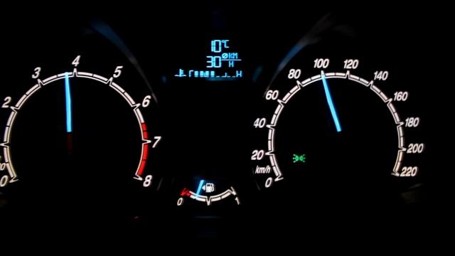 0-100 Ford Fiesta 2013 1.0L 100HP acceleration (stock) смотреть онлайн