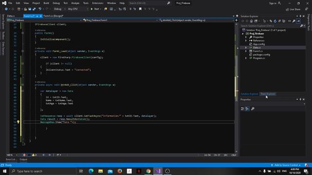 Windows Form Application C# Firebase | part 2 | Adding Values Firebase смотреть онлайн