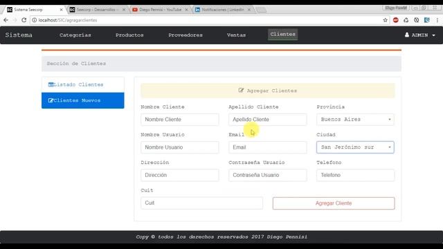 Sistema de Ventas con control de Inventario , patron MVC, php mysql,ajax,jquery смотреть онлайн