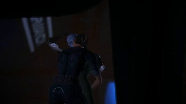 MassEffect 1 - Liara and female Shepard love scene смотреть онлайн