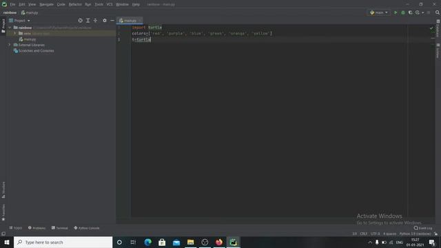 Create Benzene Rainbow with Python, PythonTurtle Graphics Tutorial 2021 смотреть онлайн