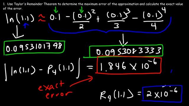 Taylor's Remainder Theorem смотреть онлайн