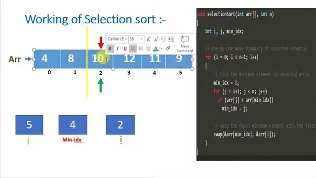 Selection Sort | Stable or Not? | Time Complexity (Worst, Best & Avg) Analysis #Selectionsort смотреть онлайн