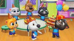 Говорящий Том и друзья ОБНОВЛЕНИЕ ДОМ НА ДЕРЕВЕ #4 Ухаживаем за питомцем #Том_2 #Том