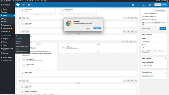 Hubble WordPress theme - Admin смотреть онлайн