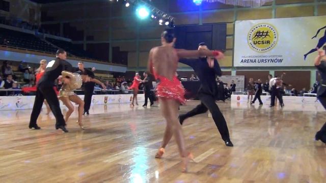 Samba 3 WDSF World Open Adult LA 1/8F Polish Cup 2019 смотреть онлайн