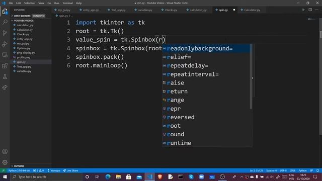 How to Make GUIs for Python Apps | Episode 11: Tkinter Spinboxes смотреть онлайн
