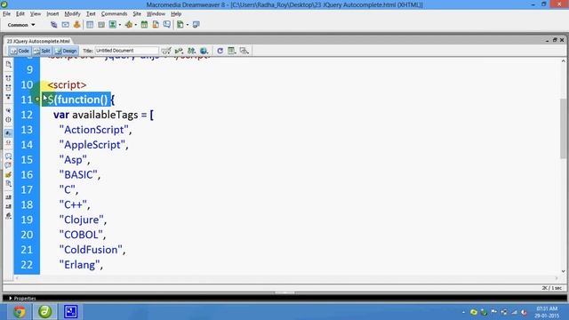 23 Jquery Autocomplete смотреть онлайн