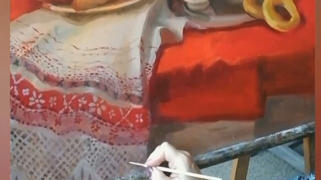 Кружева и вышивки в живописи