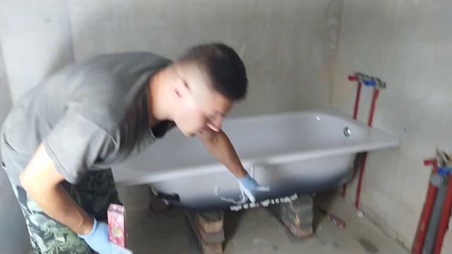 Как установить ванну самому?. Установка ванны, кладка с кирпичей. смотреть онлайн