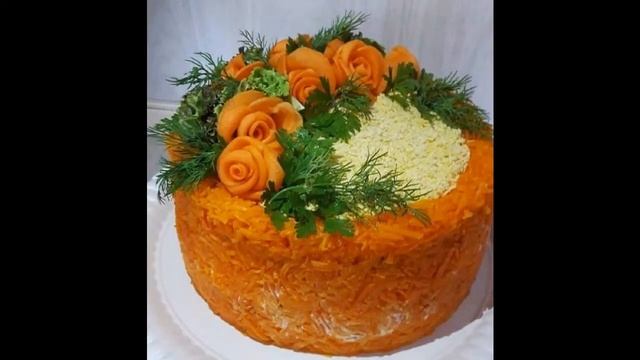 Оригинальные идеи для украшения салатов! смотреть онлайн