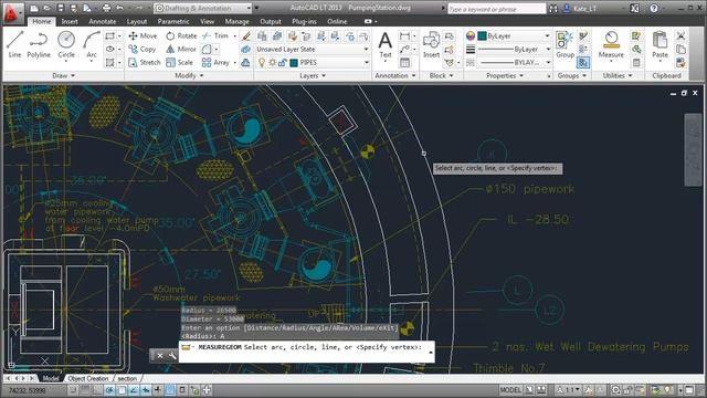 AutoCAD LT 2013 - Measure Geometry смотреть онлайн