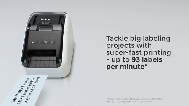 Brother QL-800 High-speed, Professional Label Printer смотреть онлайн