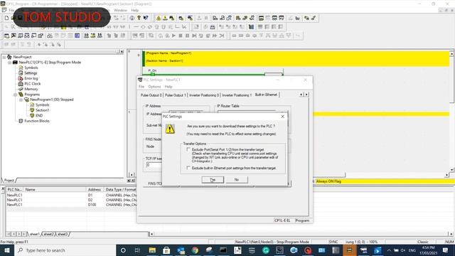 Set up NX1P2 to communicate to CP1L/CP2E via FINS Ethernet protocol смотреть онлайн