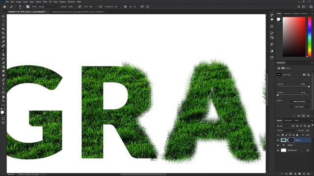 How To Make Grass Text Effect | Quick Photoshop Tutorial смотреть онлайн