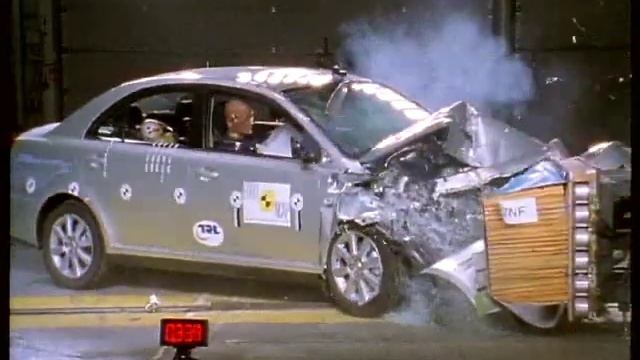 Crash test 2003 - Prsent Toyota Avensis (Frontal Impact) EuroNcap смотреть онлайн