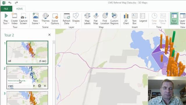 Excel Video 516 Videos and Themes in 3D Maps смотреть онлайн