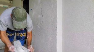 89 Вывел стену в чистую без опыта штукатуркой спадар, рассказываю всё подробно
