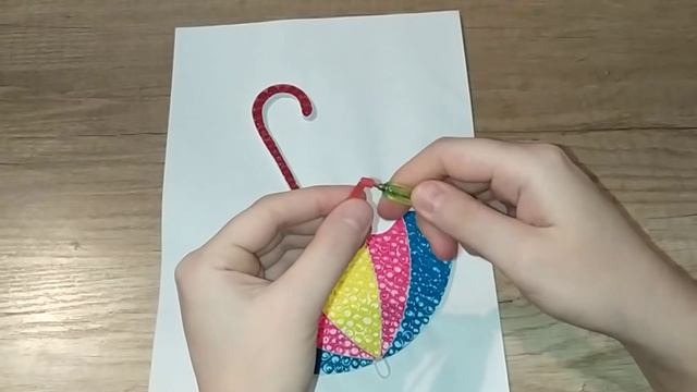 Quilling umbrella . Квиллинг зонтик. Kviling soyabon. смотреть онлайн