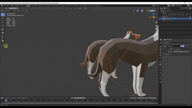 BETTER PERFORMANCE in Blender with the Decimate Modifier! смотреть онлайн