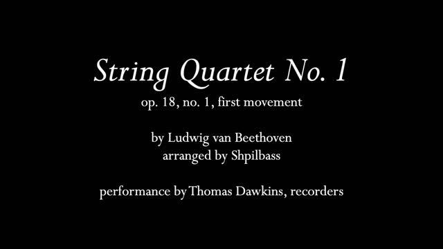 Beethoven: String Quartet op. 18, no 1 (first movement) смотреть онлайн