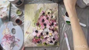 Мастер-класс: Интерьерная картина с текстурной пастой своими руками за пол часа!