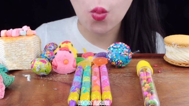 【ASMR】RAINBOW DESSERTS ? MUKBANG 먹방 食べる音 EATING SOUNDS NO TALKING смотреть онлайн
