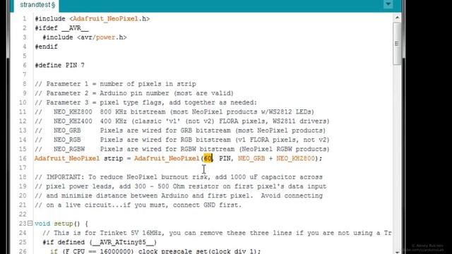 Как подключить адресные светодиоды WS2812B к Arduino смотреть онлайн