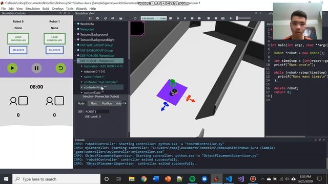 Webots Tutorial #2: Robot Movement in Webots Using the Erebus World - Victor Hu and Jeffrey Cheng смотреть онлайн