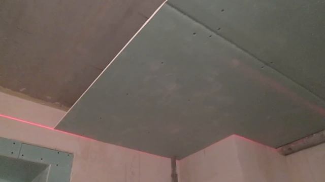 Потолок с карманом и подсветкой в кухне, своими руками 1-я часть. смотреть онлайн