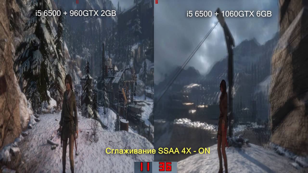 i5 6500 + Zotac 1060GTX vs Asus 960GTX Rise of the Tomb Raider Game Test смотреть онлайн