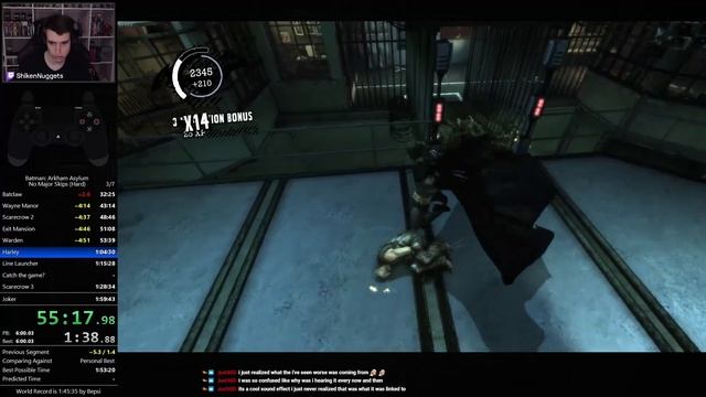 Batman: Arkham Asylum Speedrun (No Major Skips, Hard) in 1:49:53 смотреть онлайн