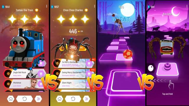 Tomas The Train VS Choo Choo Charles VS Siren Head VS Bus Eater | TILESHOP Edm RUSH